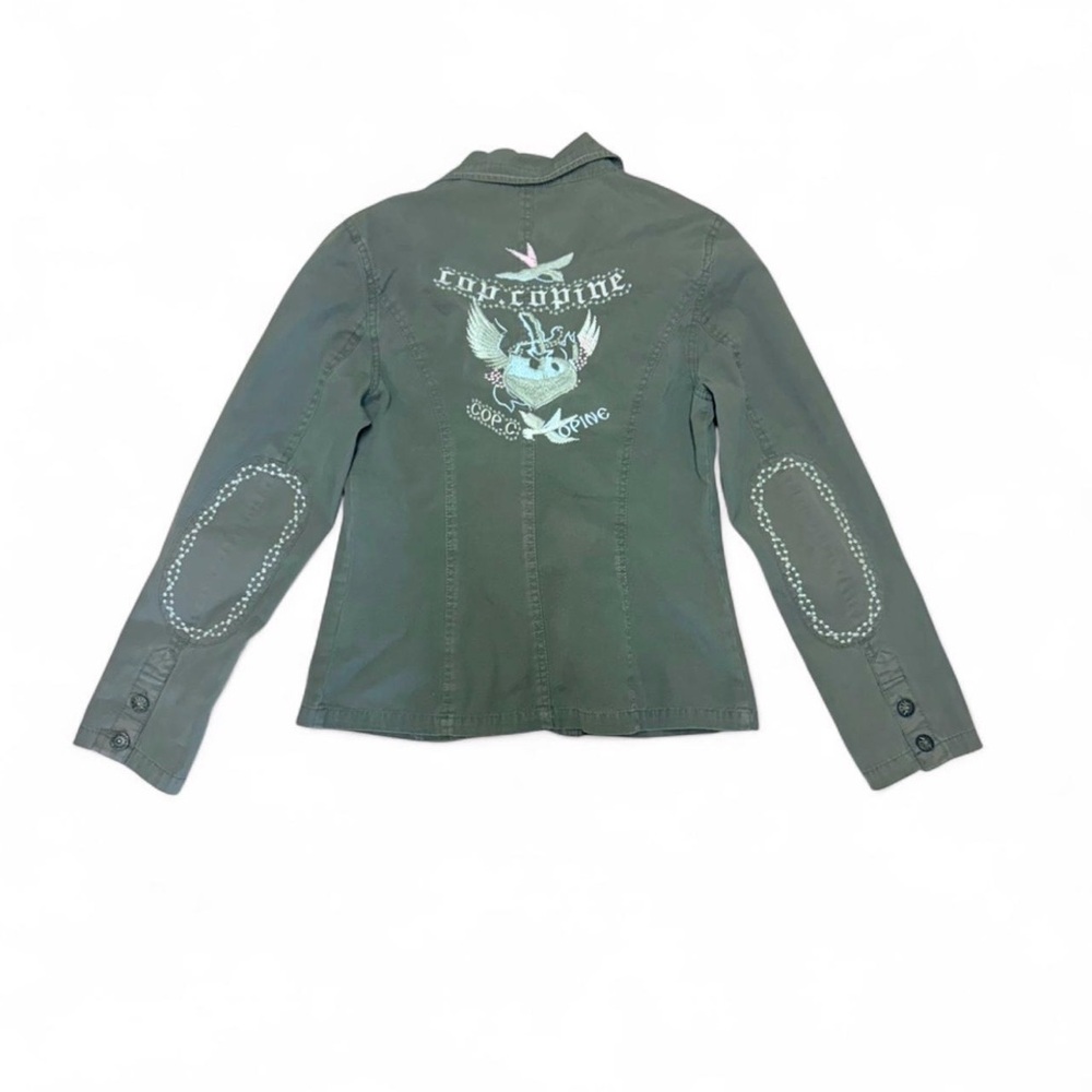 Cop.Copine Embroidered Utility Blazer